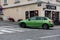 New Å koda Scala in green colour out on the streets. Brand new model from Å koda in Samobor